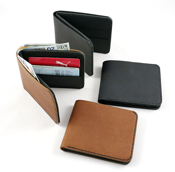 Handmade leather wallet & card holder - Leder Way